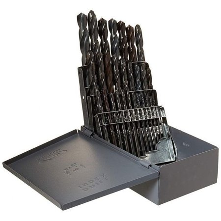 GYROS Premium Industrial Grade HSS Black Oxide 29 pcs Drill Bit Set 45-32129